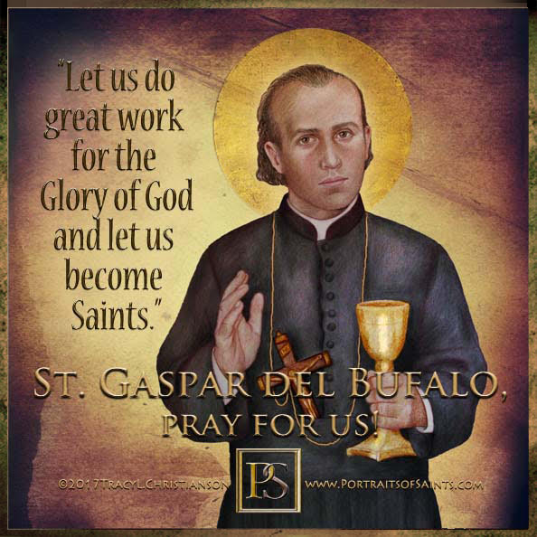 Saint Gaspar del Bufalo
 1786 - 1837
 Feast Day: January 2
 Founder of the Socie...